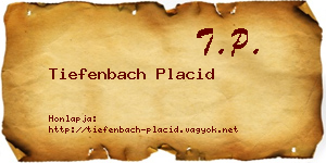 Tiefenbach Placid névjegykártya